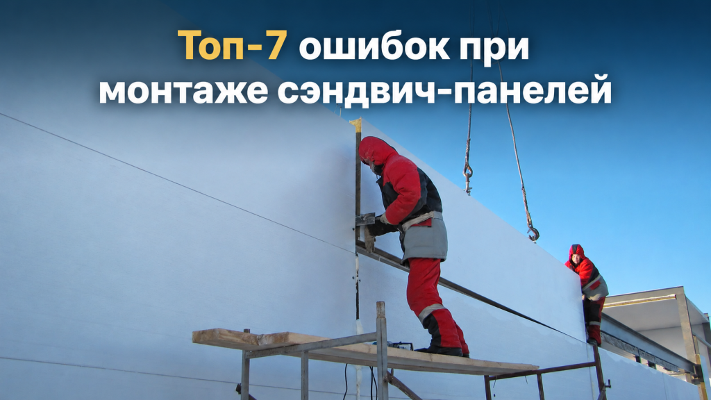Топ-7 ошибок при монтаже сэндвич-панелей: как их избежать